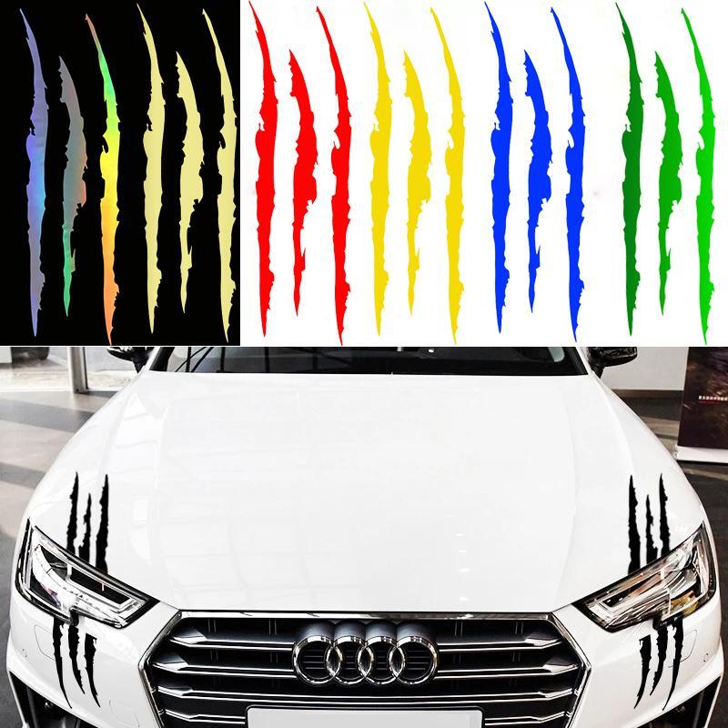 Claw Scratch Car Sticker Scar Vinyl Decal Hood Headlight Decoration Marks