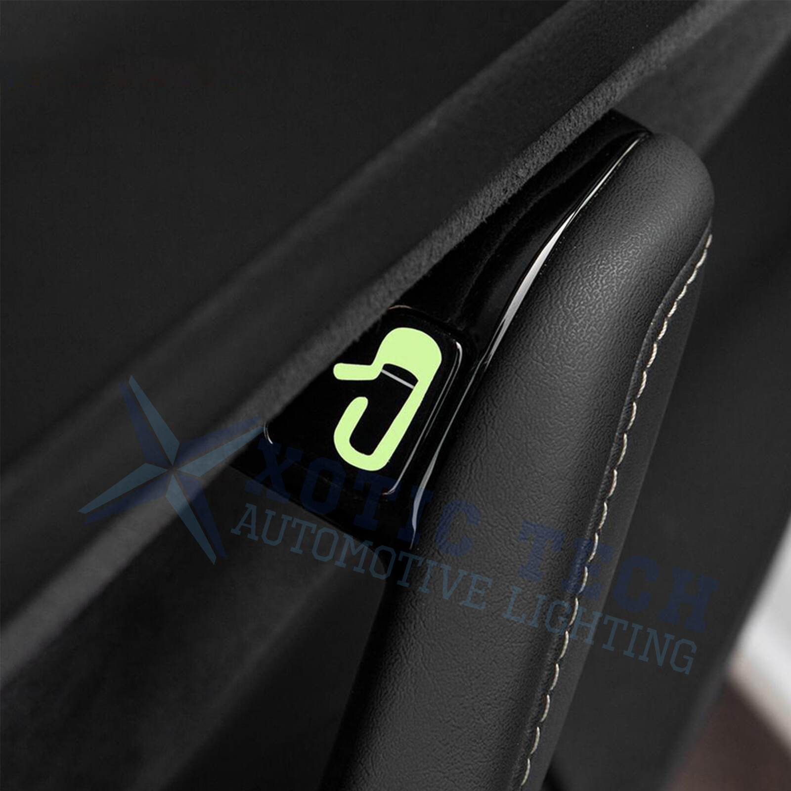 For Tesla Model 3 Y Door Exit Luminous Open Button Sticker Decal Kit (Set of 8)