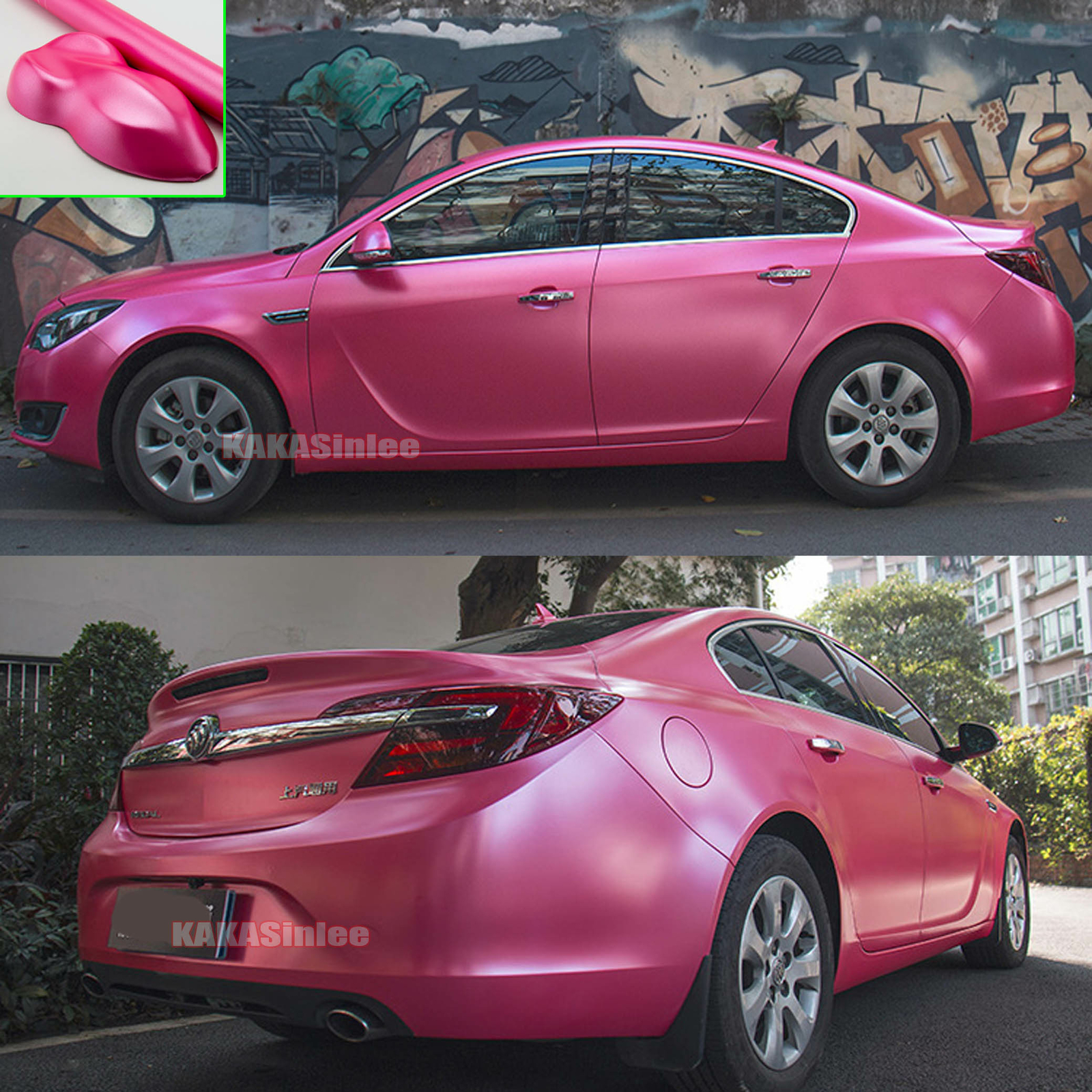 Full Car Wrap Pink Pearl Metal Satin Chrome Glitter Vinyl Sticker 50FT x 5FT US