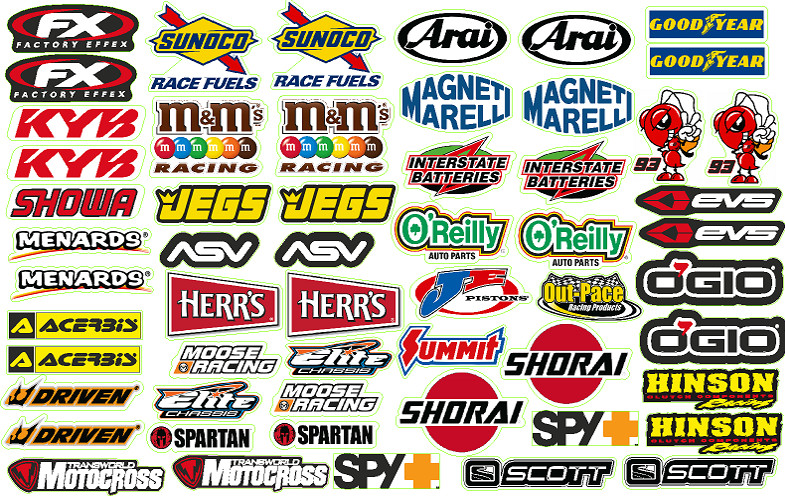 280 Racing Decals Stickers Drag Race Nascar High Quality Vinyl FREE SHIP