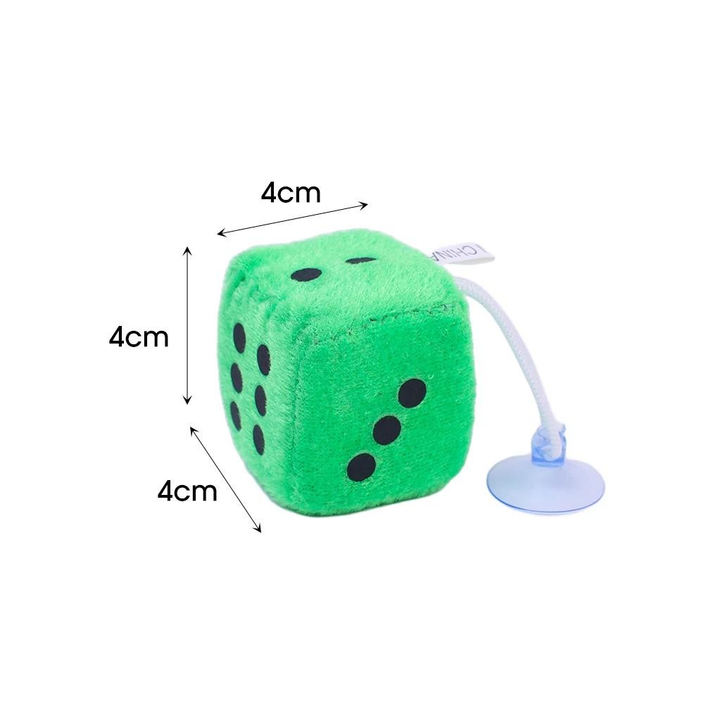 2 Pcs Car to Car Plush Pendant Three-dimensional Square Dice New