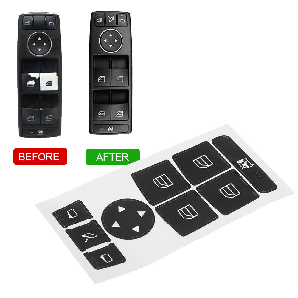 Car Interior Stickers Repair Button Radio Stickers Accessories For Mercedes Benz