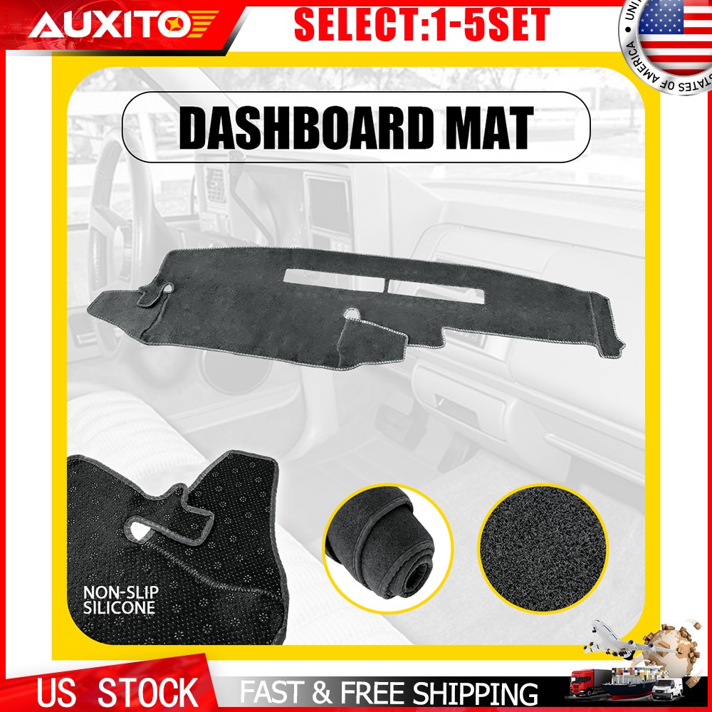 Dash Cover Mat Gray Fit Chevrolet C1500 C2500 K1500 K2500 1988-94 Dashboard 1-5X