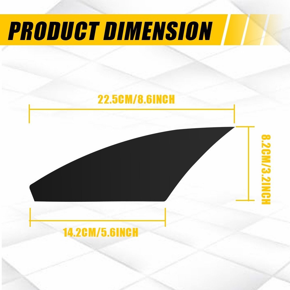 For 2022-2025 Honda Civic Headlight Side Marker Vinyl Overlay Tint Decals Black
