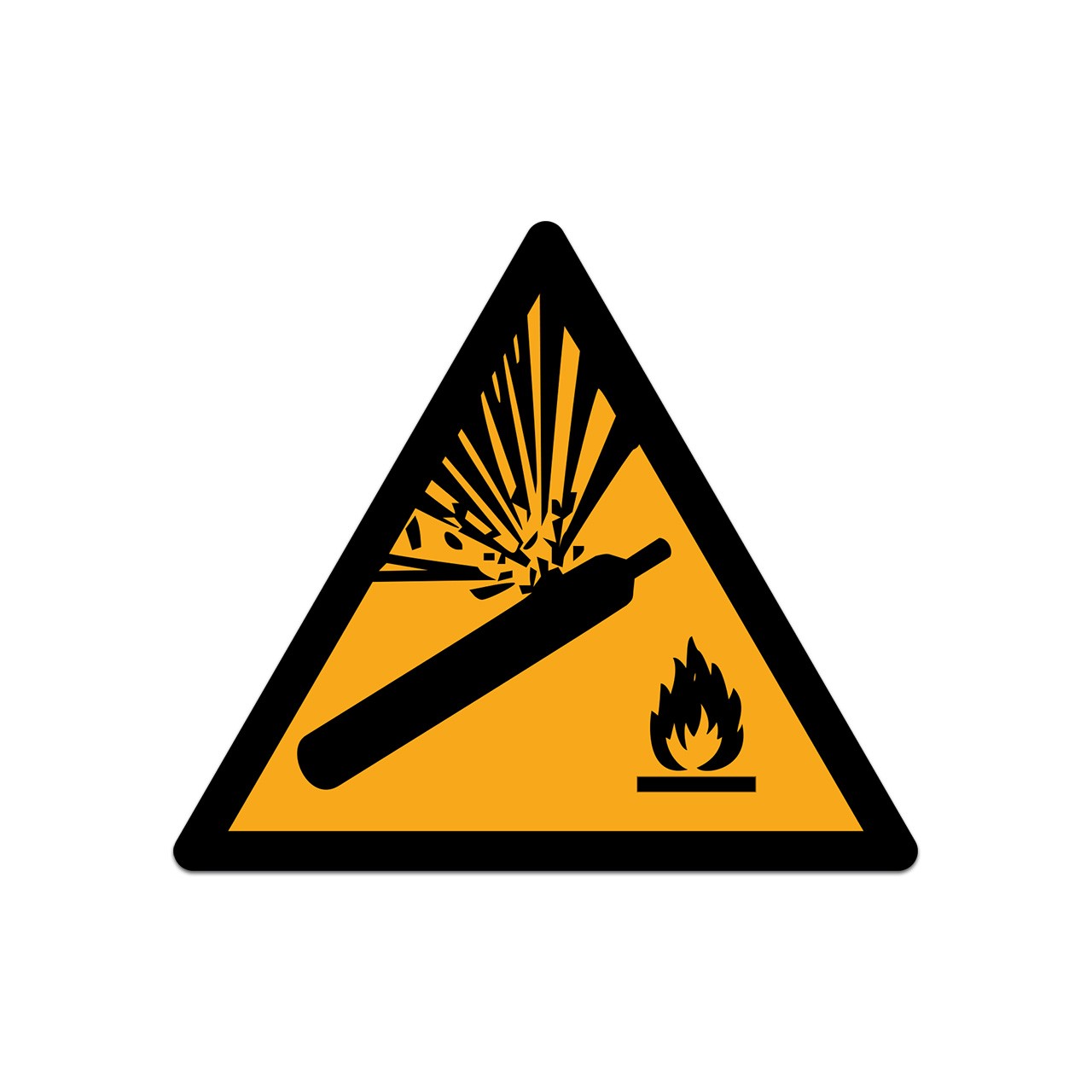 W029 – Pressurized Cylinder Sticker Decal