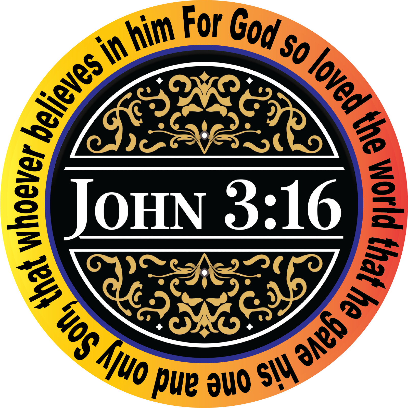 Bible verses 3.16 Matthew Vinyl Decals for Bless. Prayers for car’s Windows