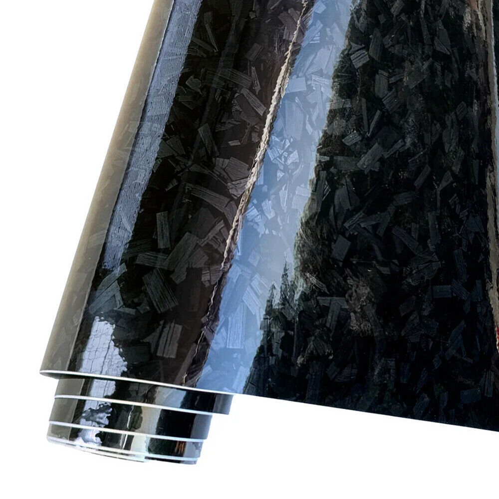 20x152cm Car Glossy Crystal Forged Carbon Fiber Wrapping Vinyl Film Foil Sticker