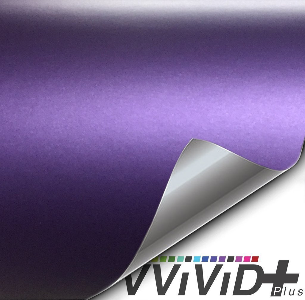 VVivid 2020 VVivid+ Matte Metallic Purple (Ghost) Vinyl Car Wrap Film | V213