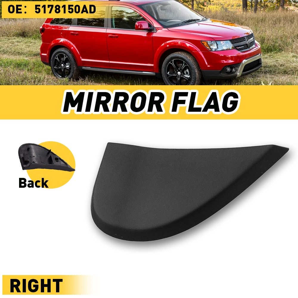 Passenger Side Mirror Flags Molding Fit for 2009-2020 Dodge Journey 5178150AD US