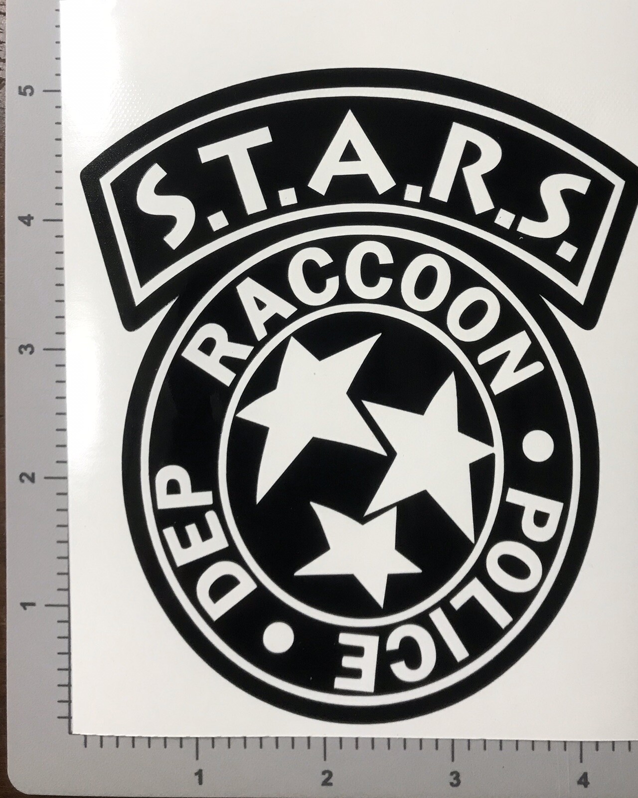PAIR STARS Raccoon City Police Dept Resident Evil Decal UR Color Choice Sticker
