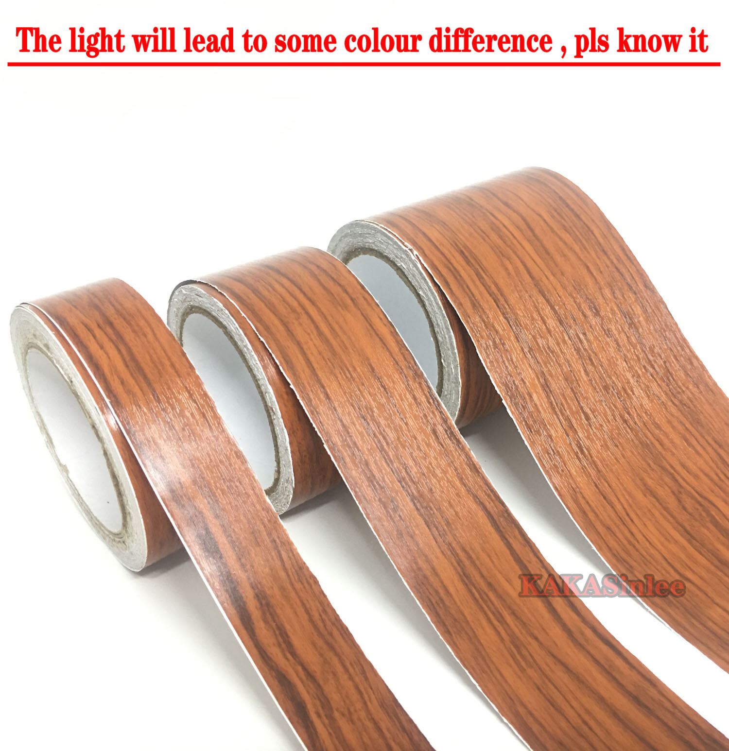 2″ Wide Wood Textured Grain Tape Vinyl Wrap Sticker Furniture Renovation #9723