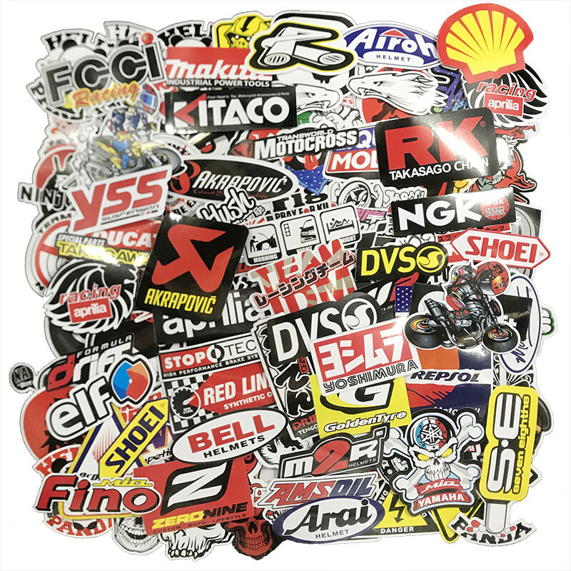 220PCS Vinyl JDM Stickers Pack Car Motorcycle Racing Motocross Helmet Decals Lot