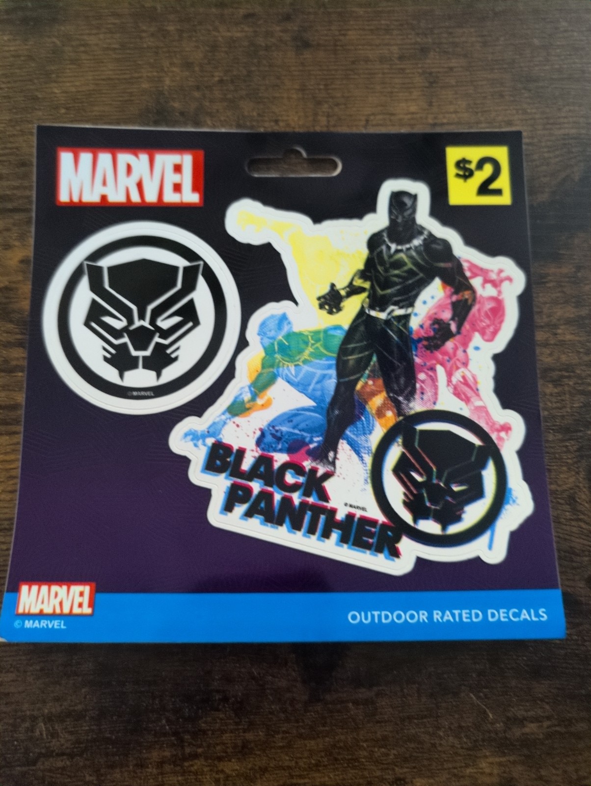 DECALOMANIA place anywhere decal – BLACK PANTHER MARVEL MCU