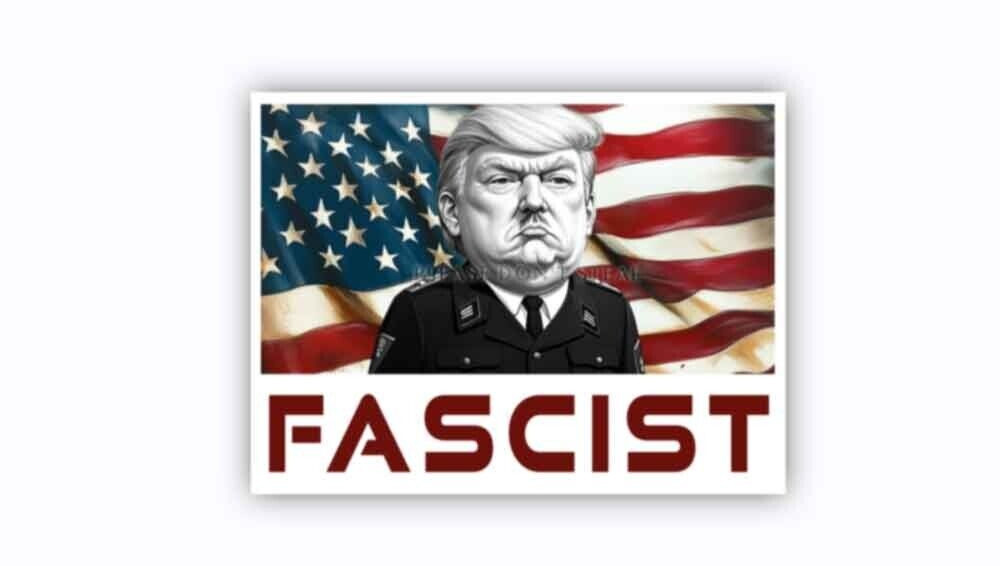 FASCIST Donald Trump Die Cut Stickers 2.5″ wide 10 pack