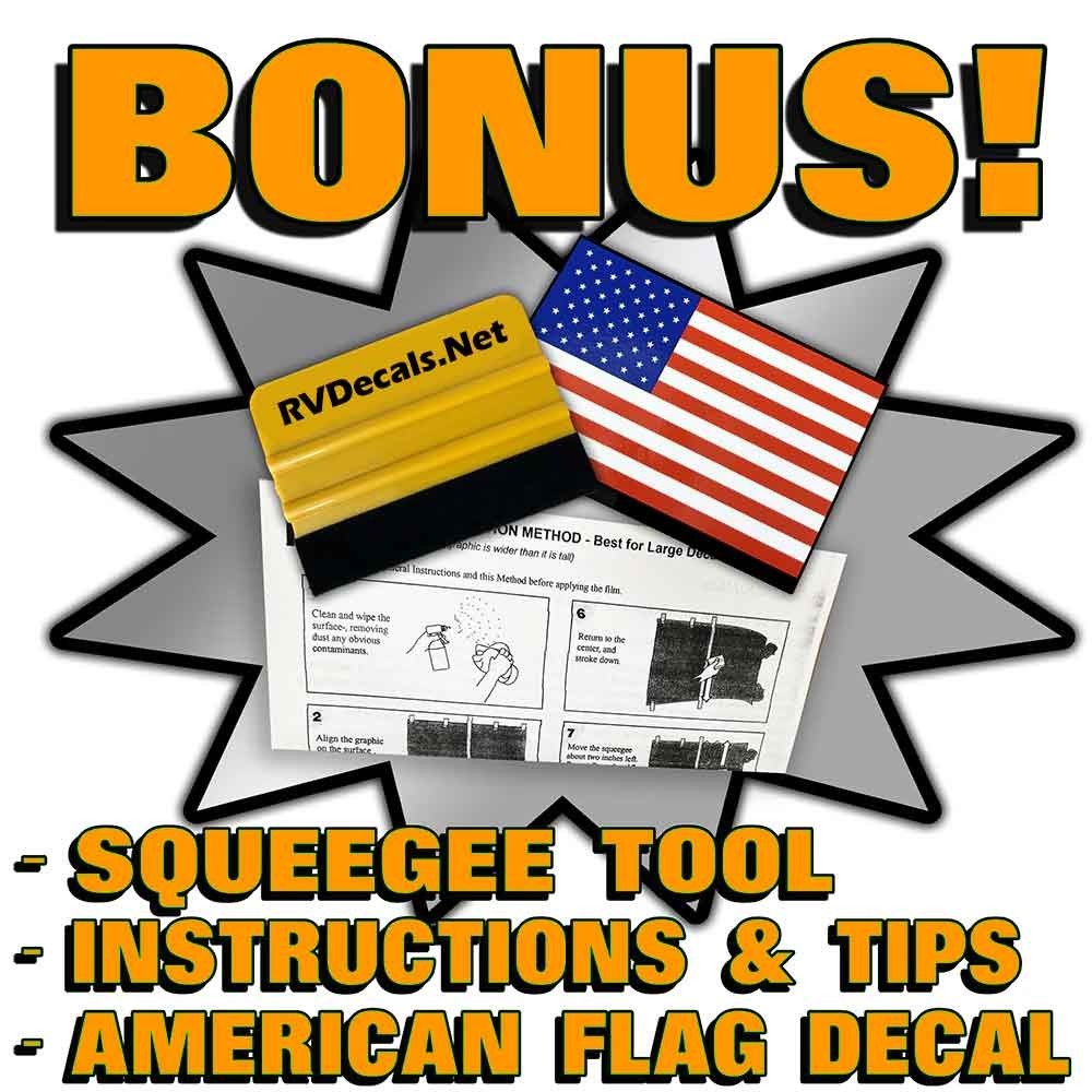 Freedom Express Logo (set of 2) RV Decal Kit-7 YR OUTDOOR 3M VINYL!