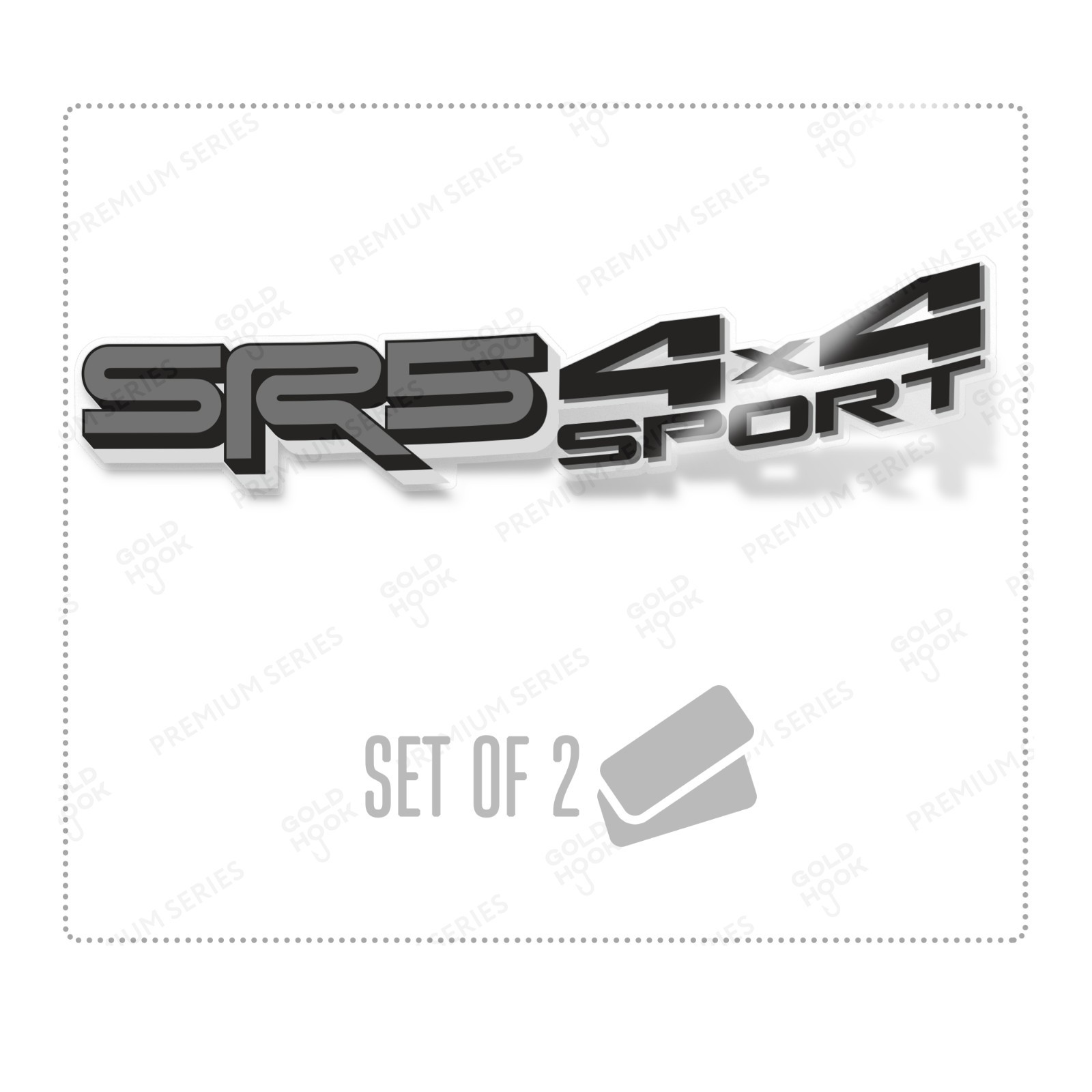 SR5 4×4 Sport Decals Tacoma Replacement Stickers Emblem for Tundra Truck Set 2.
