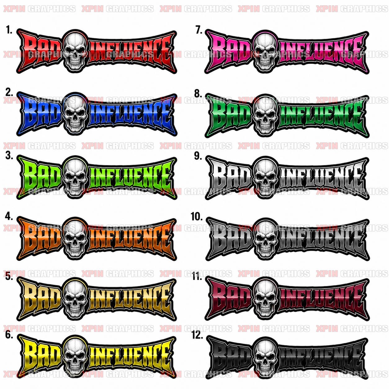 Bad Influence Vinyl Decal Sticker JDM Car Truck SUV Turbo Coal A