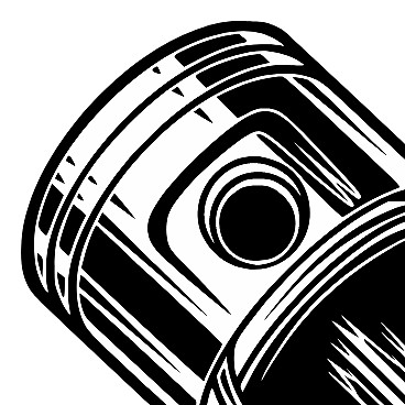 Piston Crew Motorcycle Truck Helmet Vinyl Decal Sticker Roth Rat Fink Hot Rod