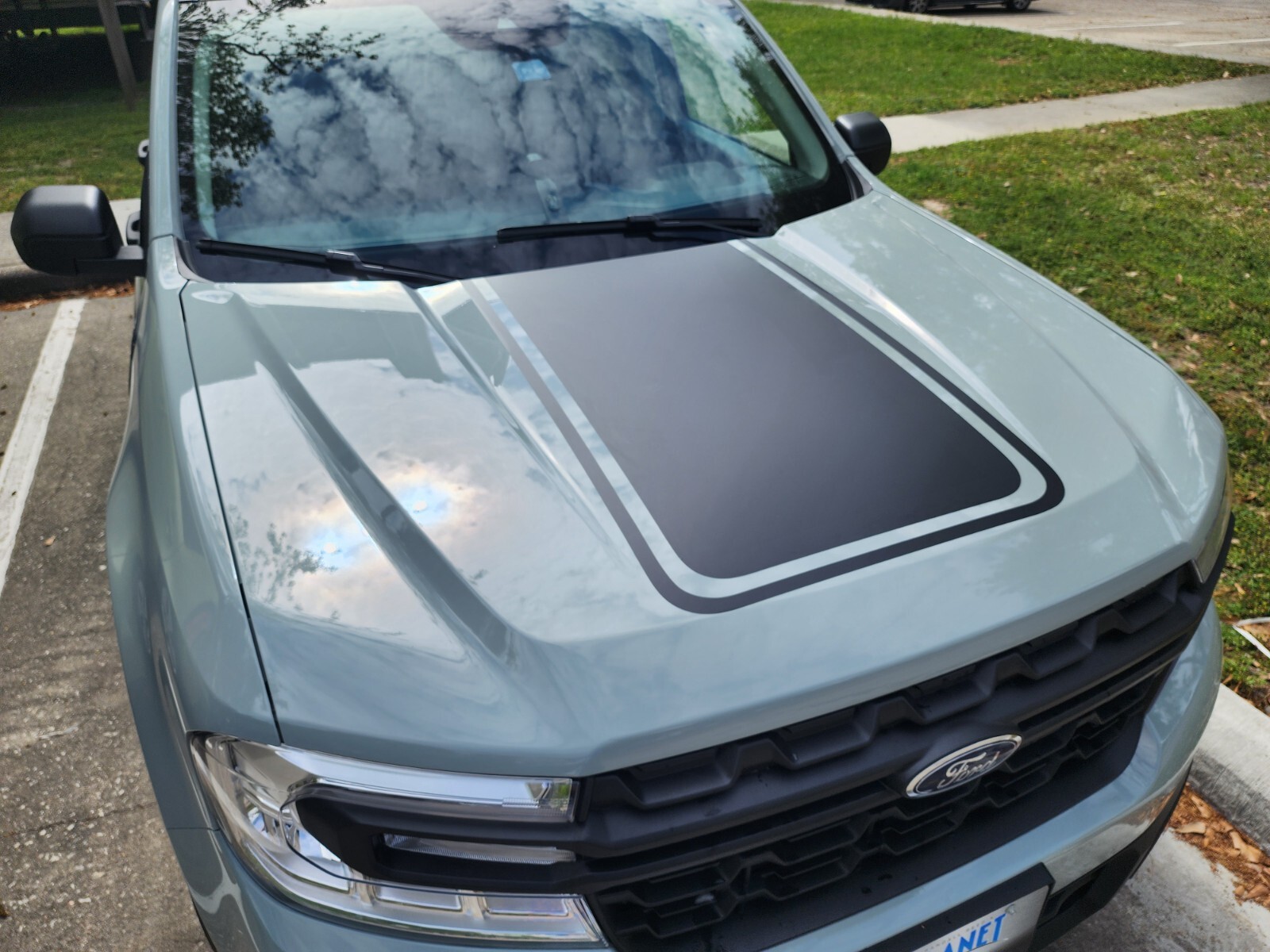 2022 2023 2024 FOR FORD MAVERICK Hood Vinyl Graphic Decal MATTE BLACK.