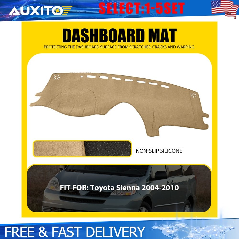 Dashboard Pad Dash Cover Mat For 04-10 Toyota Sienna Sunshade Cover NonSlip 1-5X