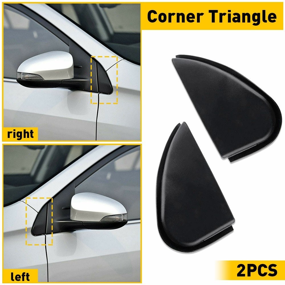 2/Car Side Mirror Corner Triangle Cover Trim Fits For Toyota Corolla 2014-201 N