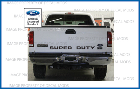 99 – 07 Ford SUPER DUTY tailgate banner – decal sticker letters f250 f350 f450