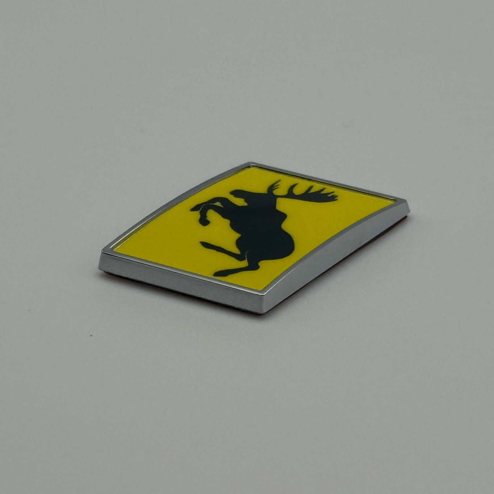 GENUINE Traditional Prancing Moose VOLVO 1” Hard Chrome Badge Slash Emblem
