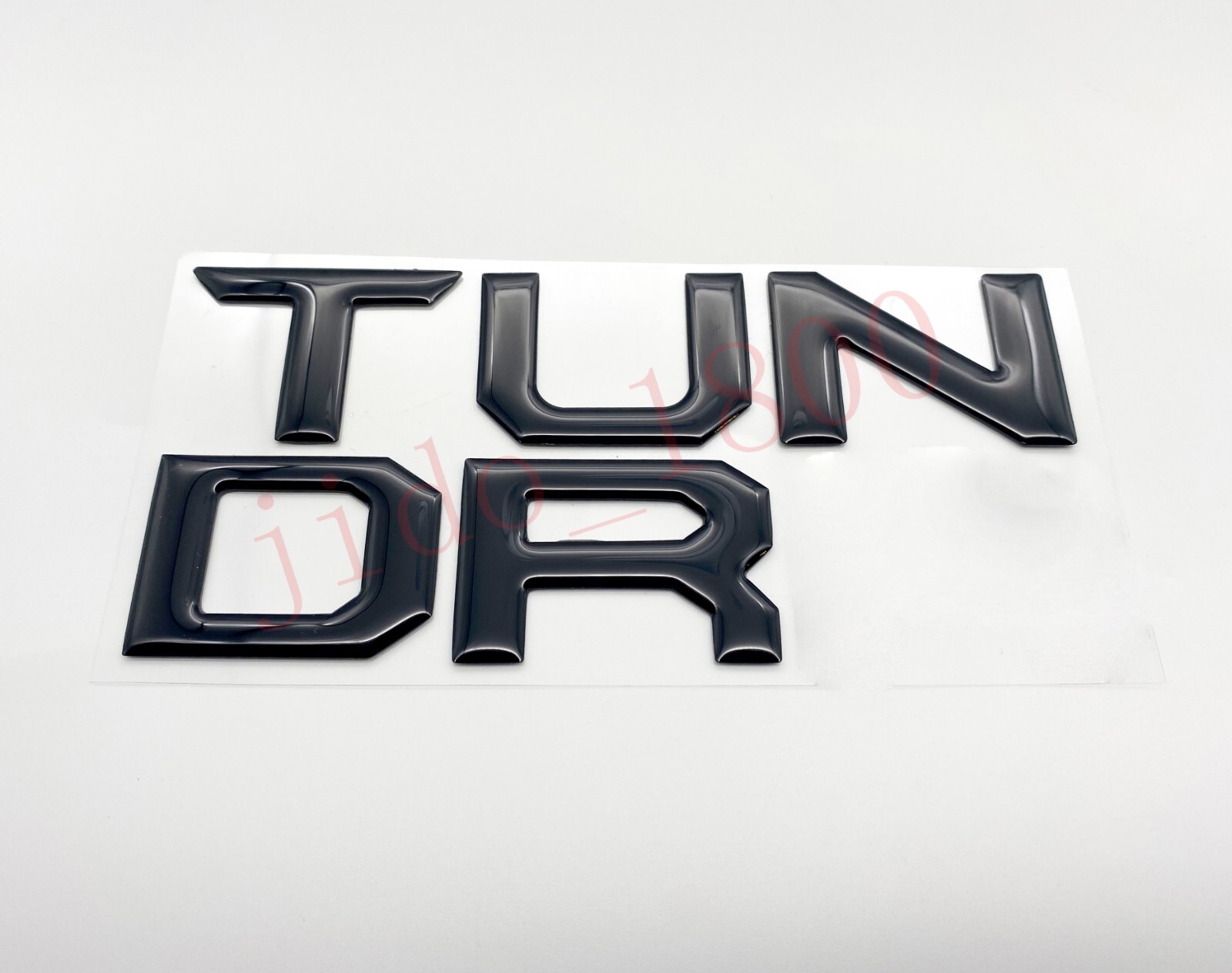 Gloss Black Domed letters compatible with TOYOTA TUNDRA 2022 23 Tailgate insert
