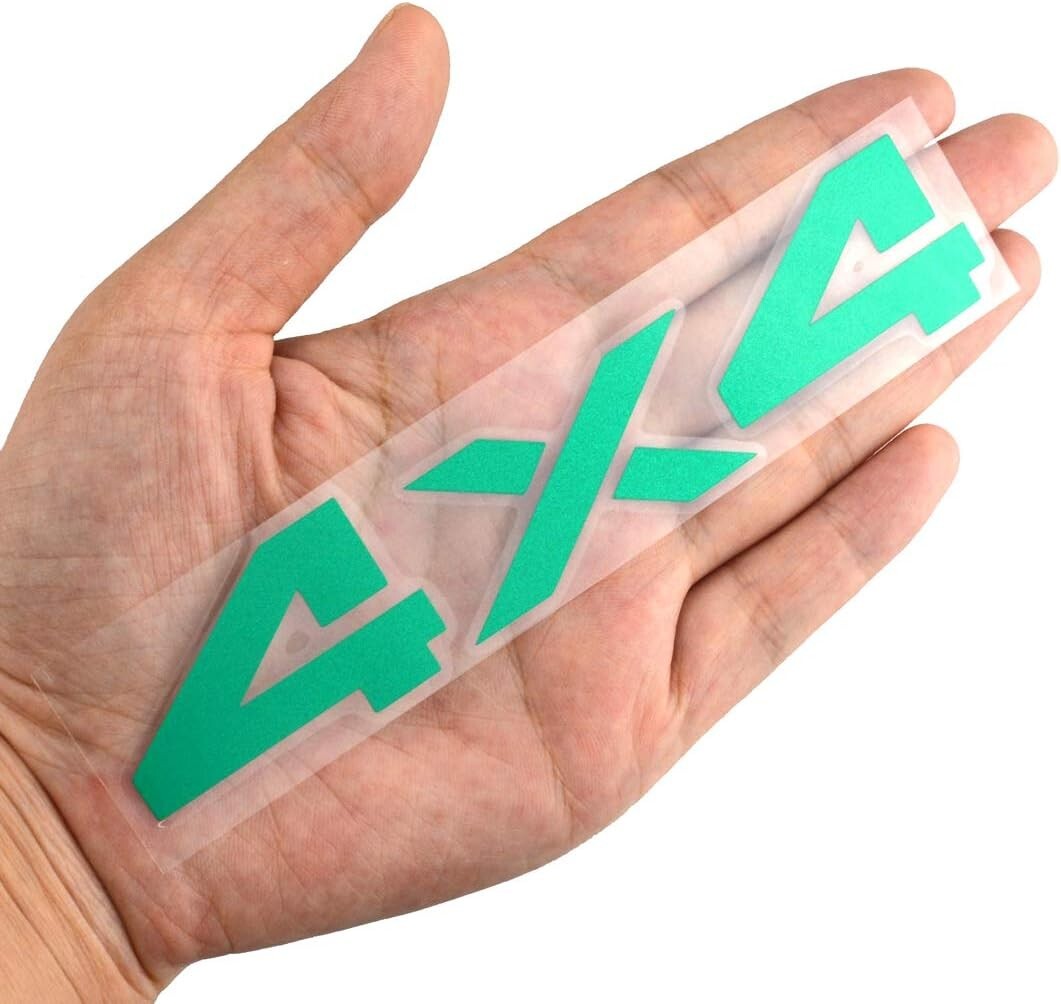 2x 6.5 Inch 4×4 Decals Stickers for Auto, Wall, Laptop, Phone, Truck, Car Green