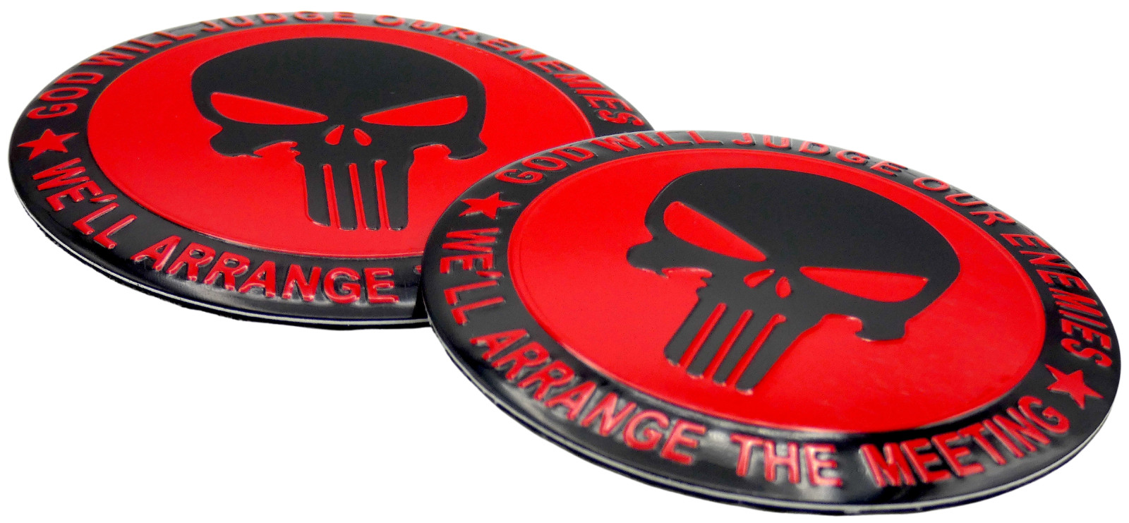 2x 2nd Amendment Decal Sticker Emblem Fender Car Truck Aluminum Dome Shape 2.20″