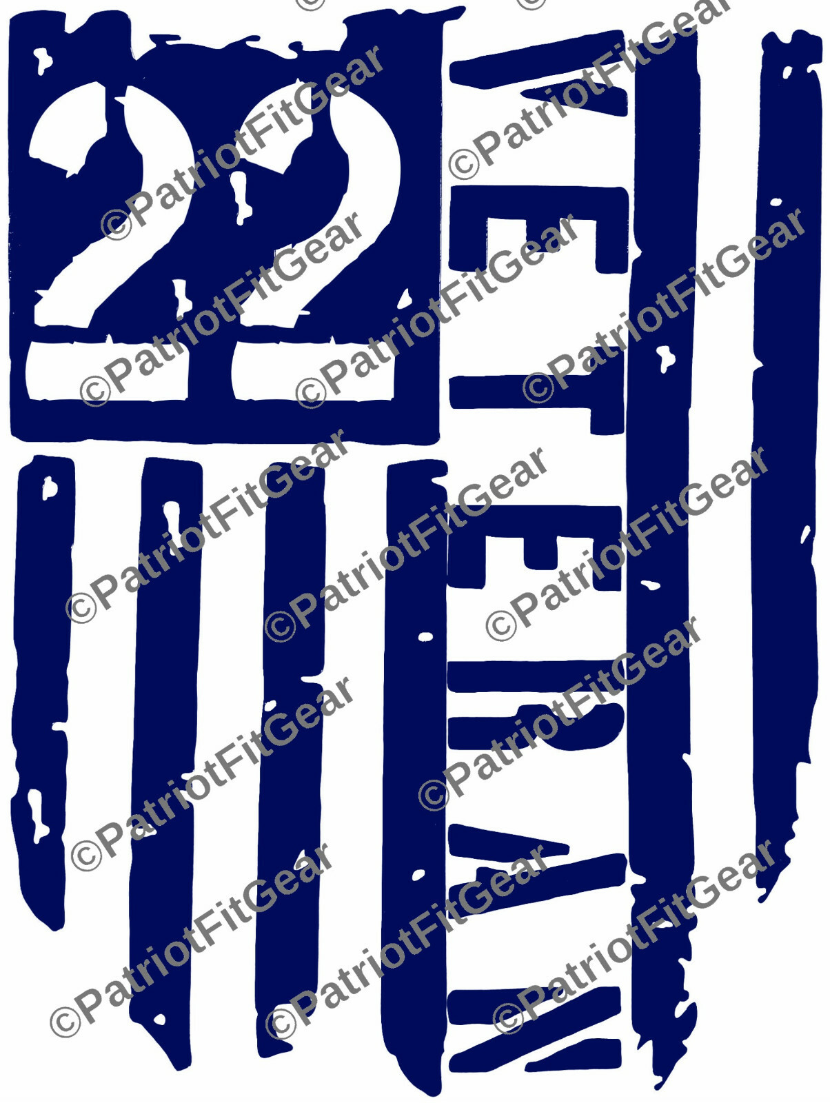 Veteran 22,Flag,Suicide Awareness,PTSD,9″x12″,Support Our Troops,Vinyl Decal
