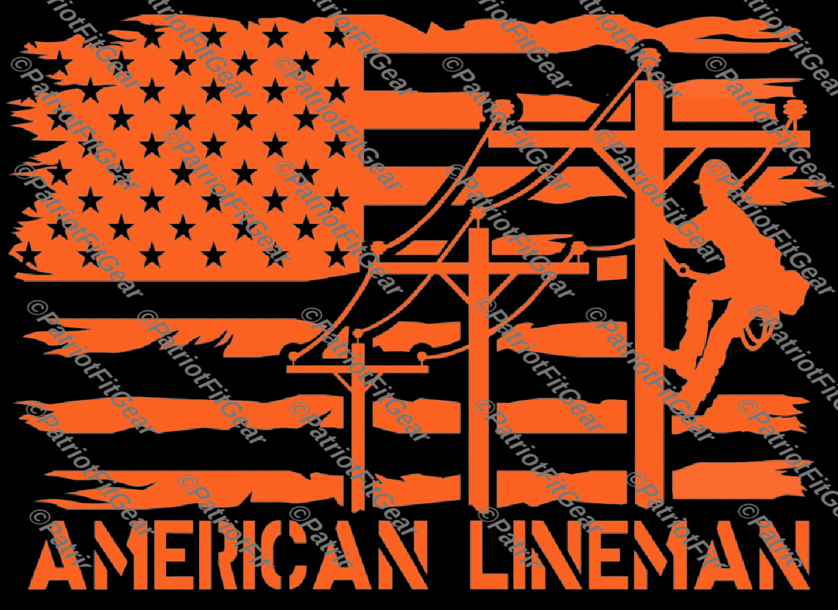American Lineman,Line life,Line Work,Linemen,Got Power Thank A Lineman,Flag