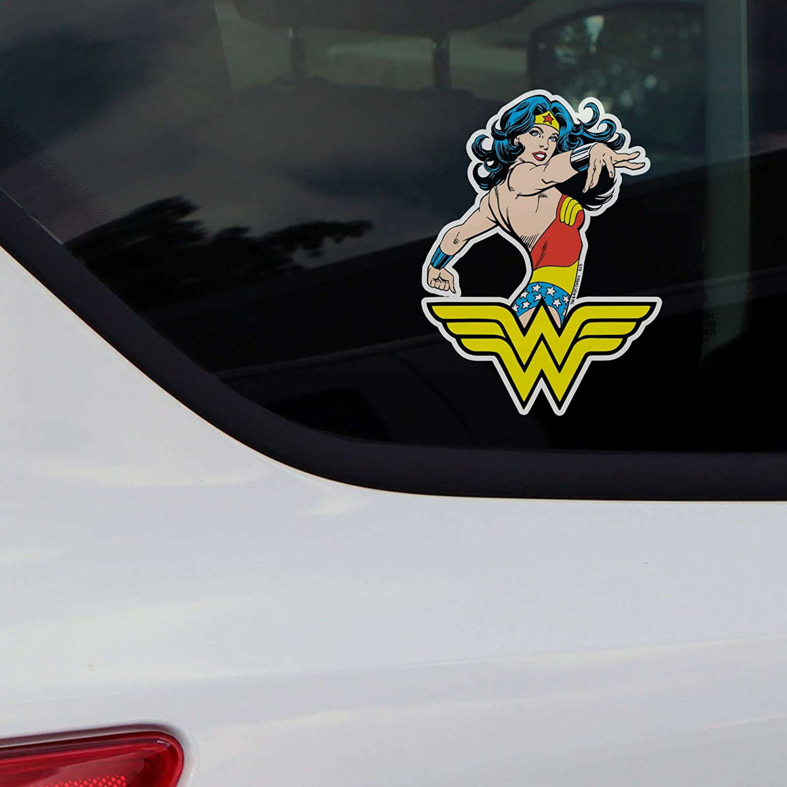 Wonder Woman Car Decal Multi-Color