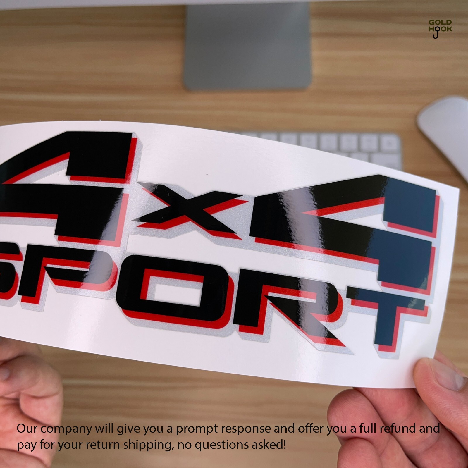 TRD 4×4 sport Decals Stickers Tacoma Tundra 2022 2023 REFLECTIVE Vinyl, Set of 2