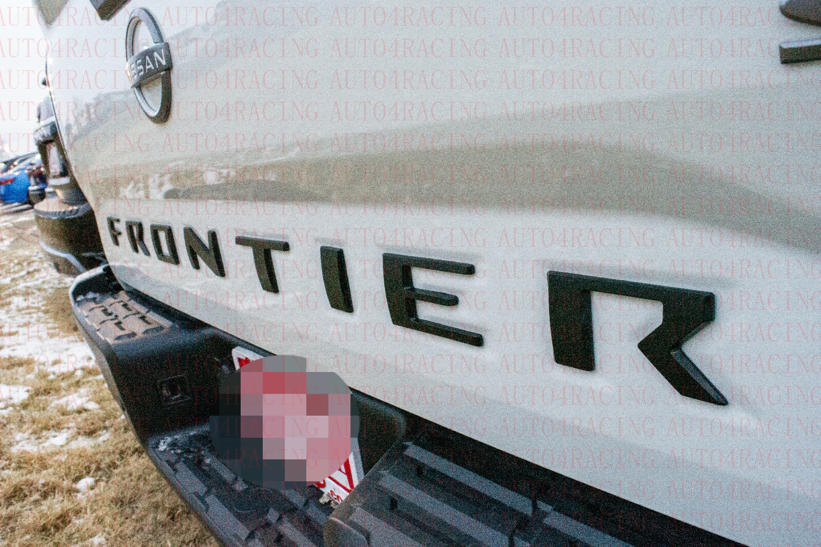 0.32IN raised Matte Black letters fits NISSAN FRONTIER 2022 23 tailgate insert