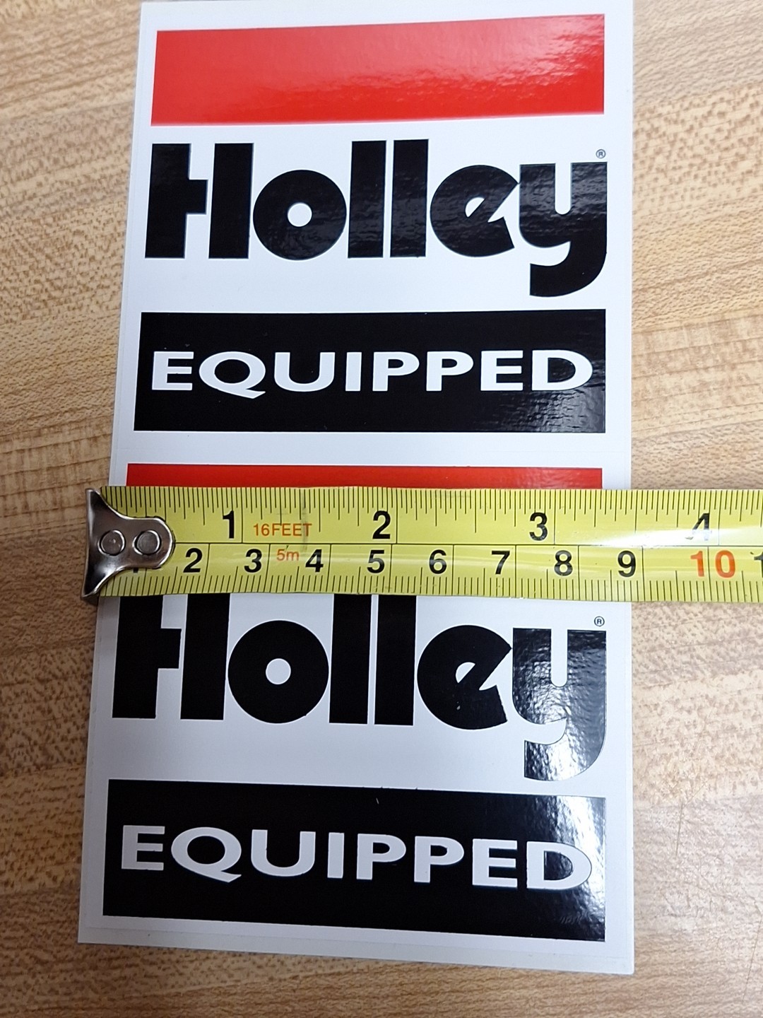 VINTAGE ORIGINAL HOLLEY EQUIPPED VINYL STICKER DECAL – SCCA – RACING – NHRA