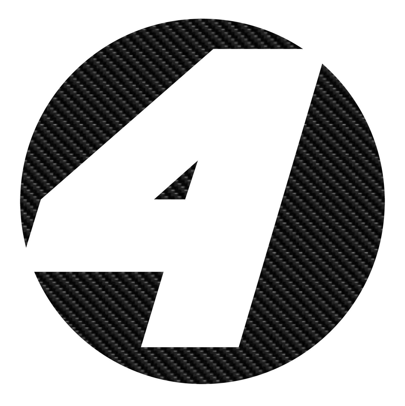 Custom Round Racing Number Carbon Fiber Vinyl Sticker Decals x2 Show Paint Color