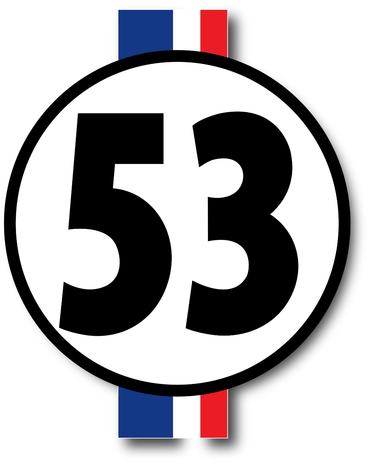 Herbie Love Bug Beetle 53 Fits VW VOLKSWAGEN Car Bumper Window Sticker Decal