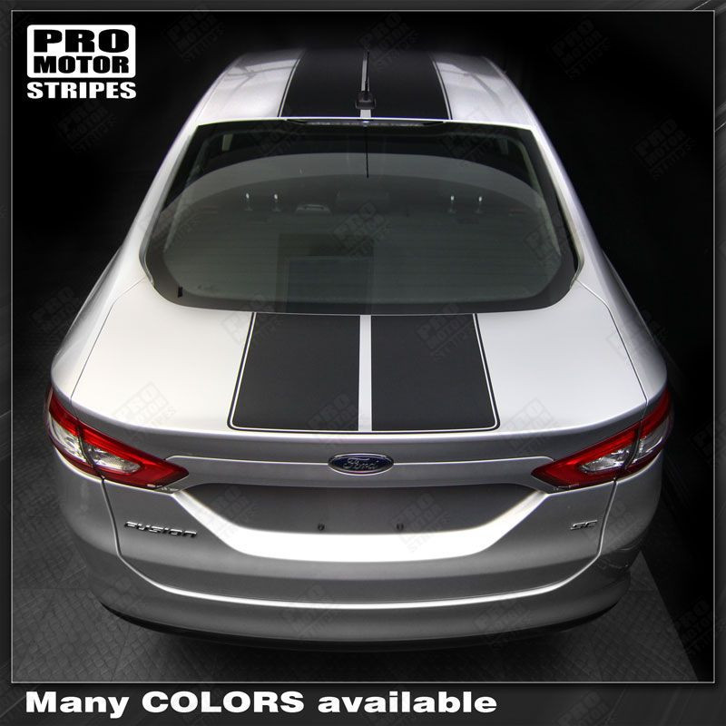 FORD FUSION Over Top Hood Roof & Rear Stripes Decals 2013 2014 2015 2016