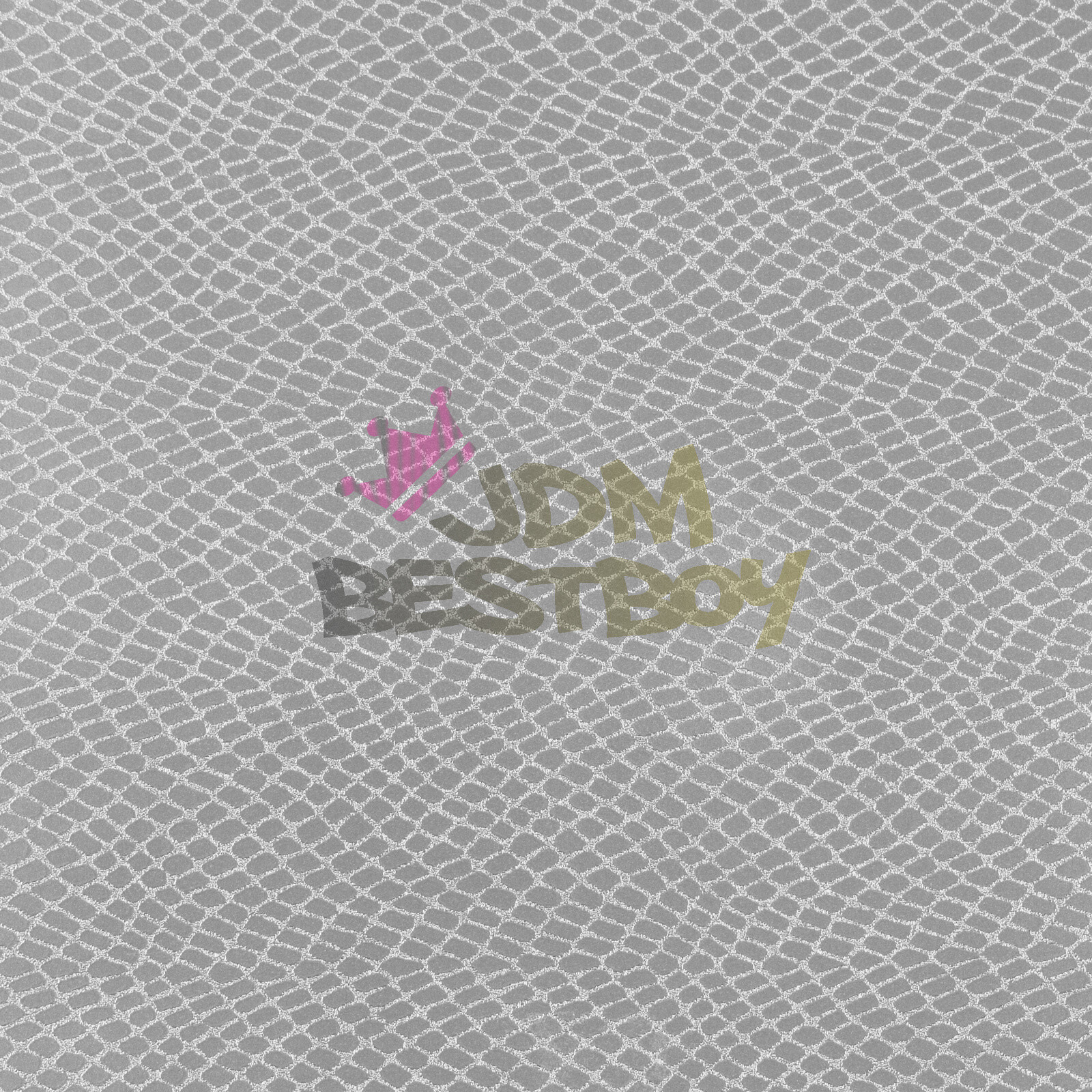 【Snake Skin Reptiles】 Silver Leather Vinyl Wrap Sticker Bubble Free Sheet Film