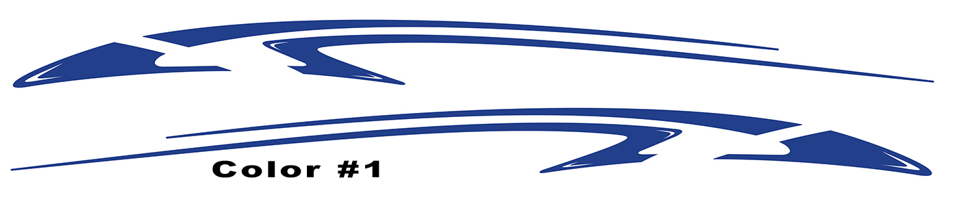 2 Car Truck Trailer Side Decals Graphics Stripes Vinyl #PB365
