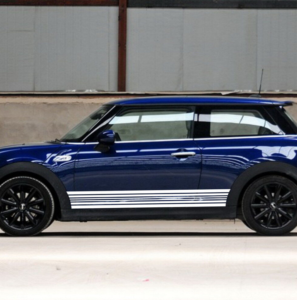 Car Decals Rally stripes 66” for MINI Vinyl Lower Door Panel Stickers ZC1054