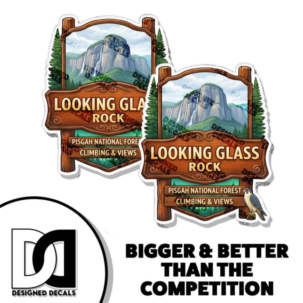 Looking Glass Pisgah Forest Decal Sticker 2 Pack