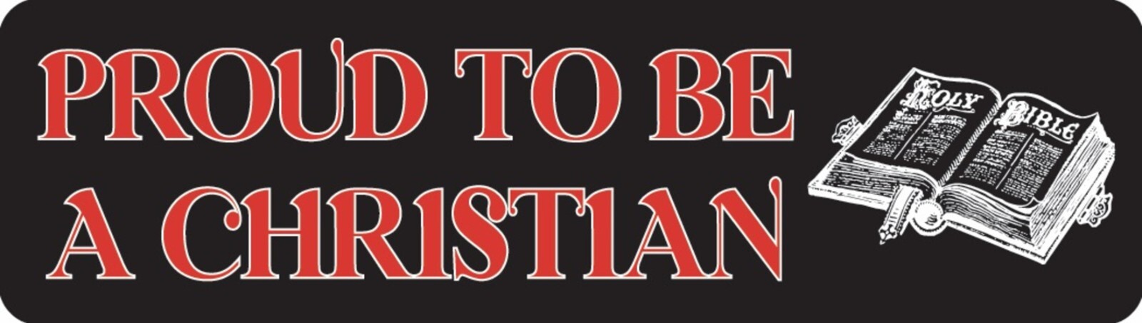 Proud To Be A Christian Motorcycle Helmet Sticker E