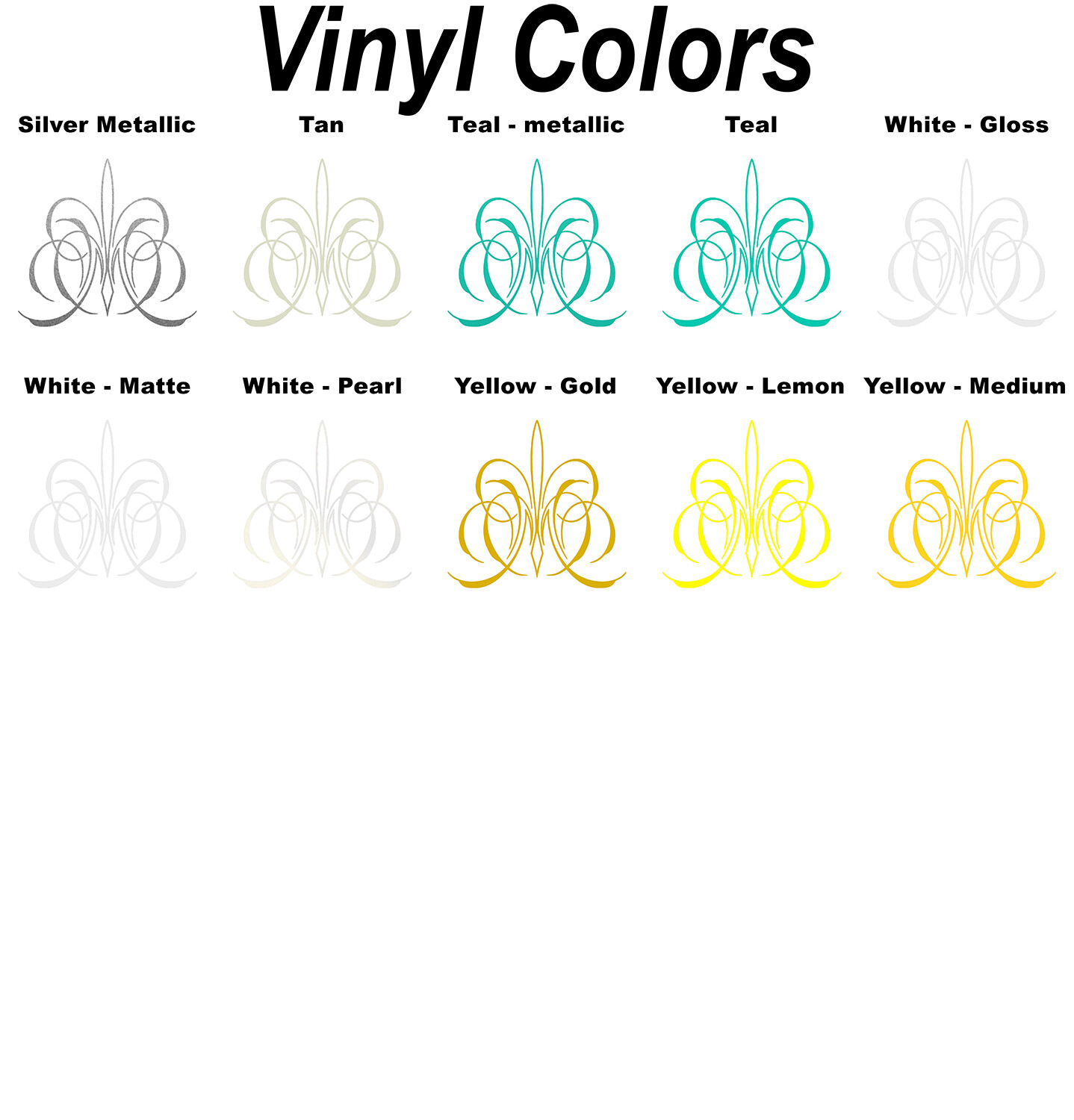 High-Quality Vinyl Pinstripe / Scroll Decal -Many Colors & Sizes- Free Shipping!