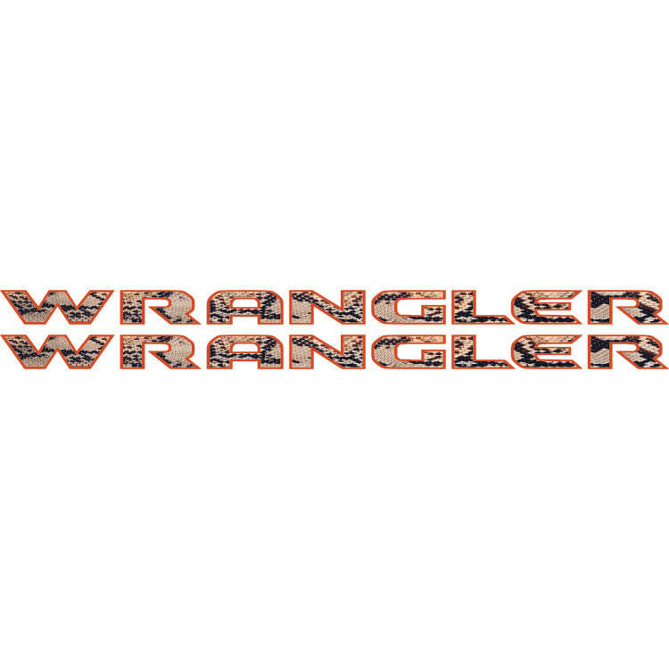 Wrangler Hood Lettering Textured – Snake Skin