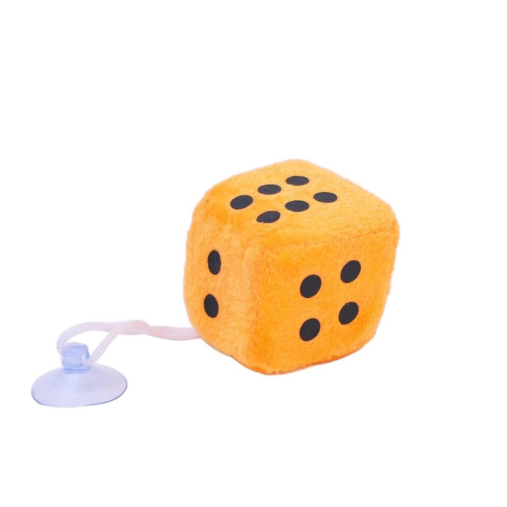 2 Pcs Car to Car Plush Pendant Three-dimensional Square Dice New