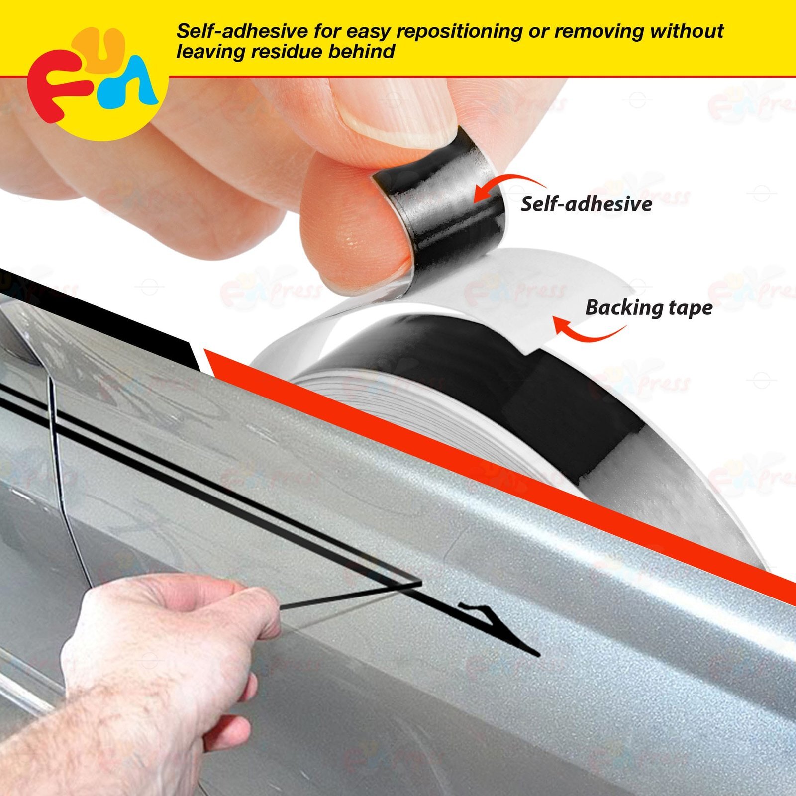 Roll PIN STRIPE Car PinStriping DIY Trim Line Adhesive TAPE Decal Vinyl Stickers