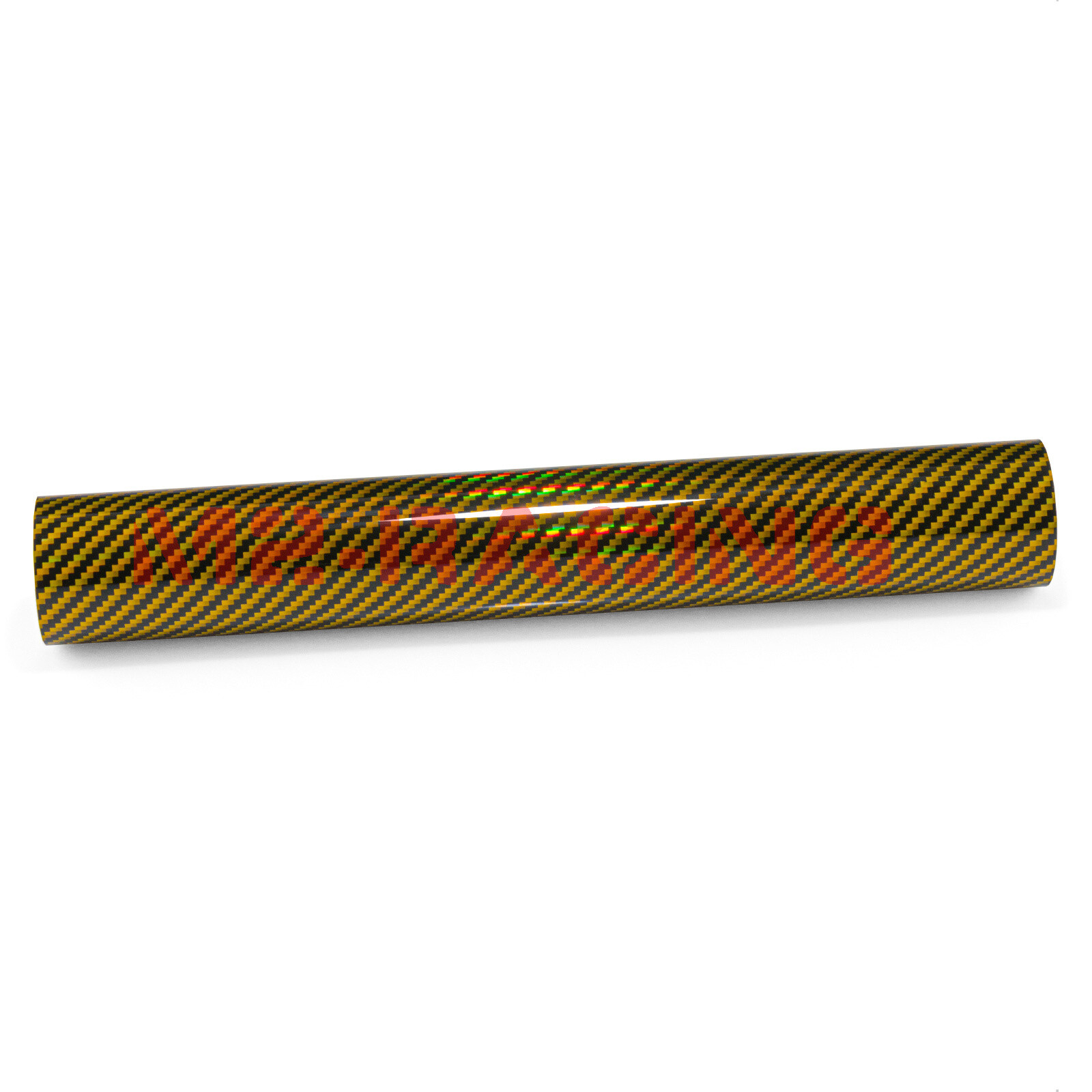 Holographic Carbon Fiber Gold Laser Chrome Car Vinyl Wrap Sheet Decal Sticker