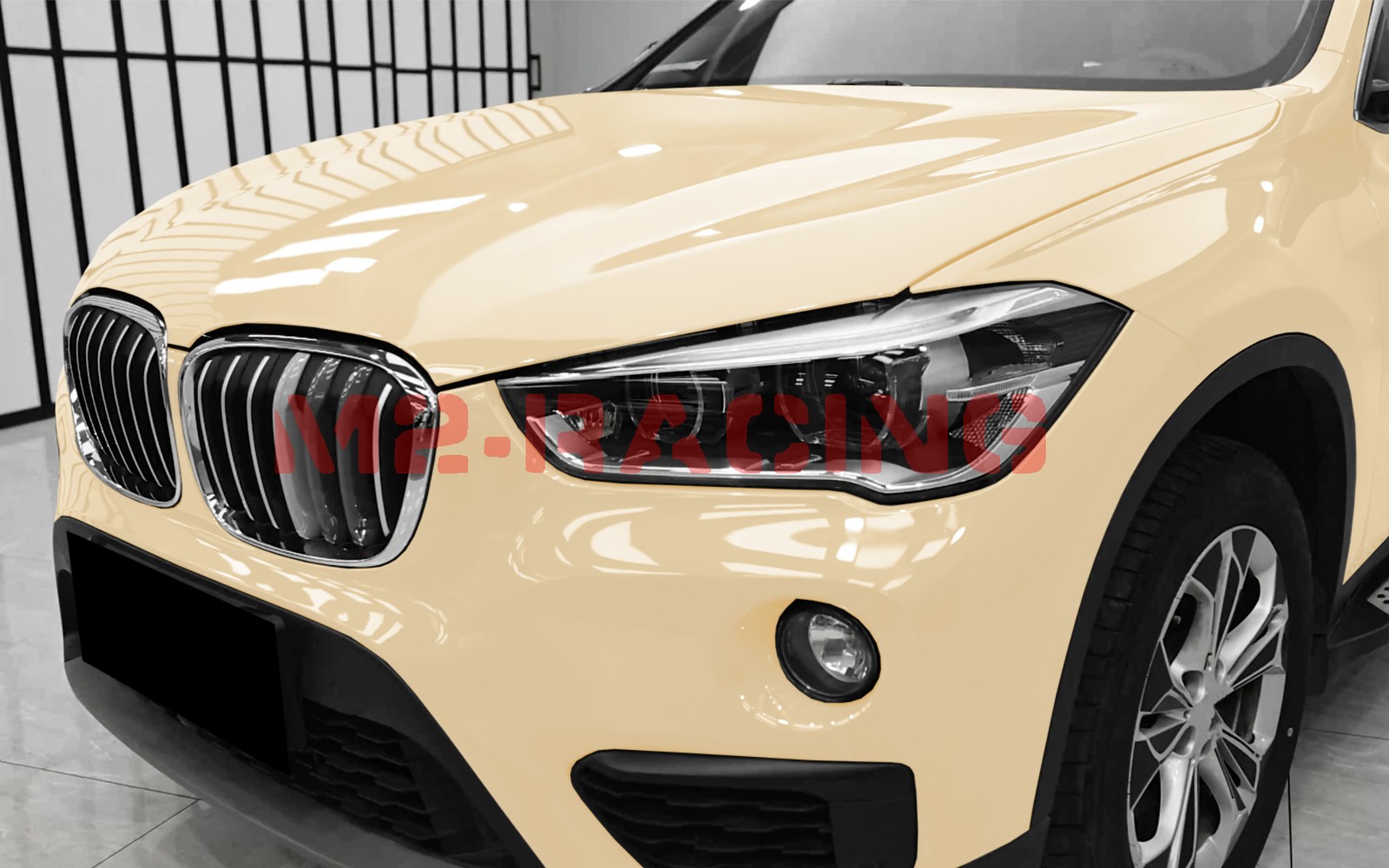 ESSMO PET Super Gloss Light Ivory Car Vehicle Vinyl Wrap Decal Glossy Like Paint